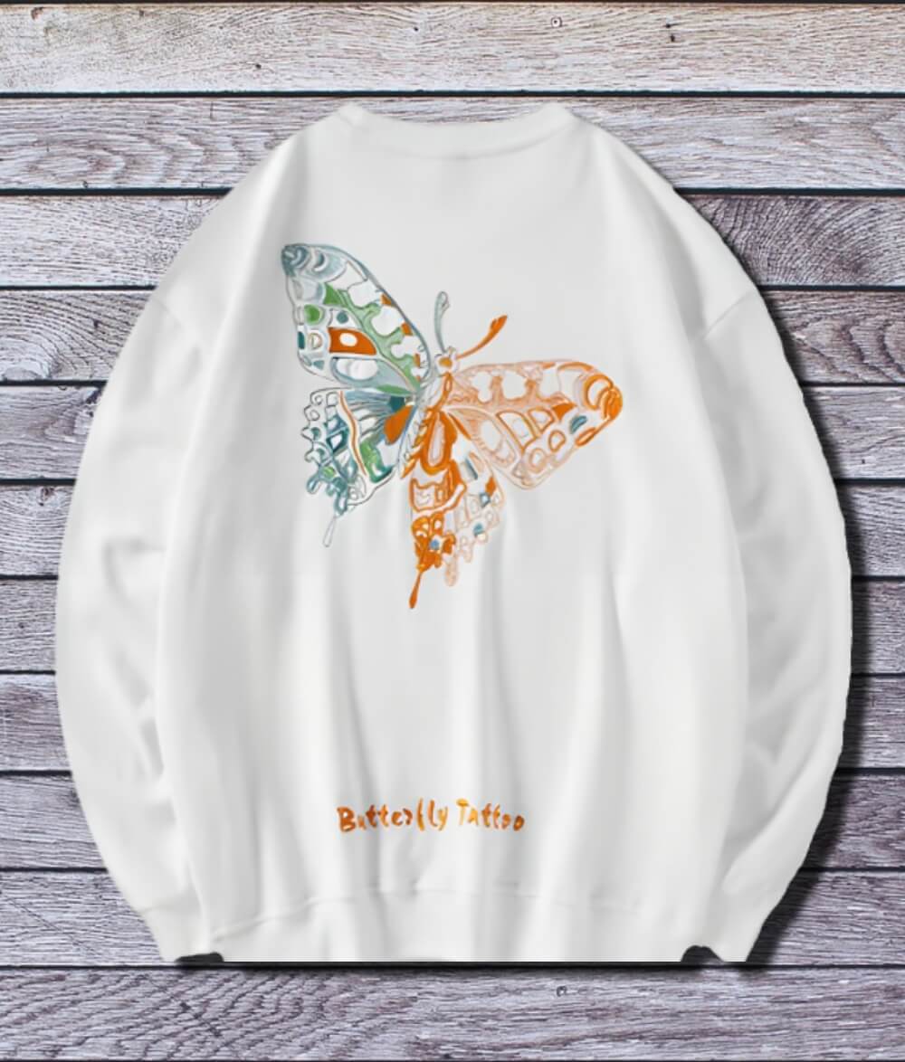 Butterfly Tattoo Sweatshirt 2